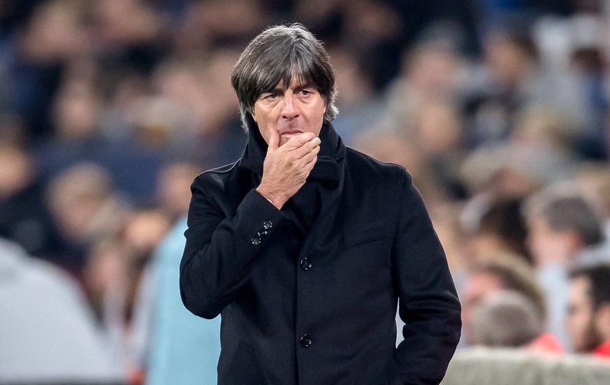 19. November 2018: Gelsenkirchen, Veltins Arena: Fussball UEFA Nations League 6. Spieltag: Deutschland - Niederlande: Deutschlands Bundestrainer / Trainer Joachim (Jogi) Loew. *** 19 November 2018 Gel ...