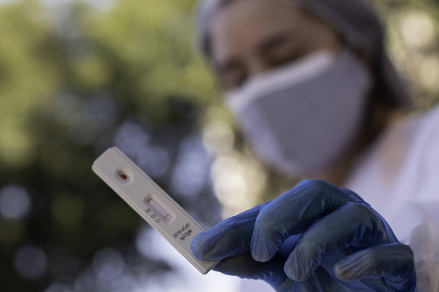 Eine Schnelltest-Station in Brasilien – dort haben sich die Antigentests als erfolgreich erwiesen.