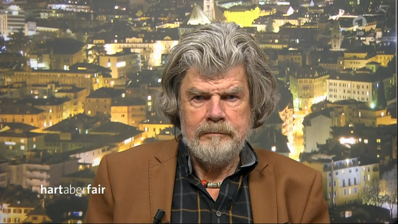Reinhold Messners Bild ist eingefroren.