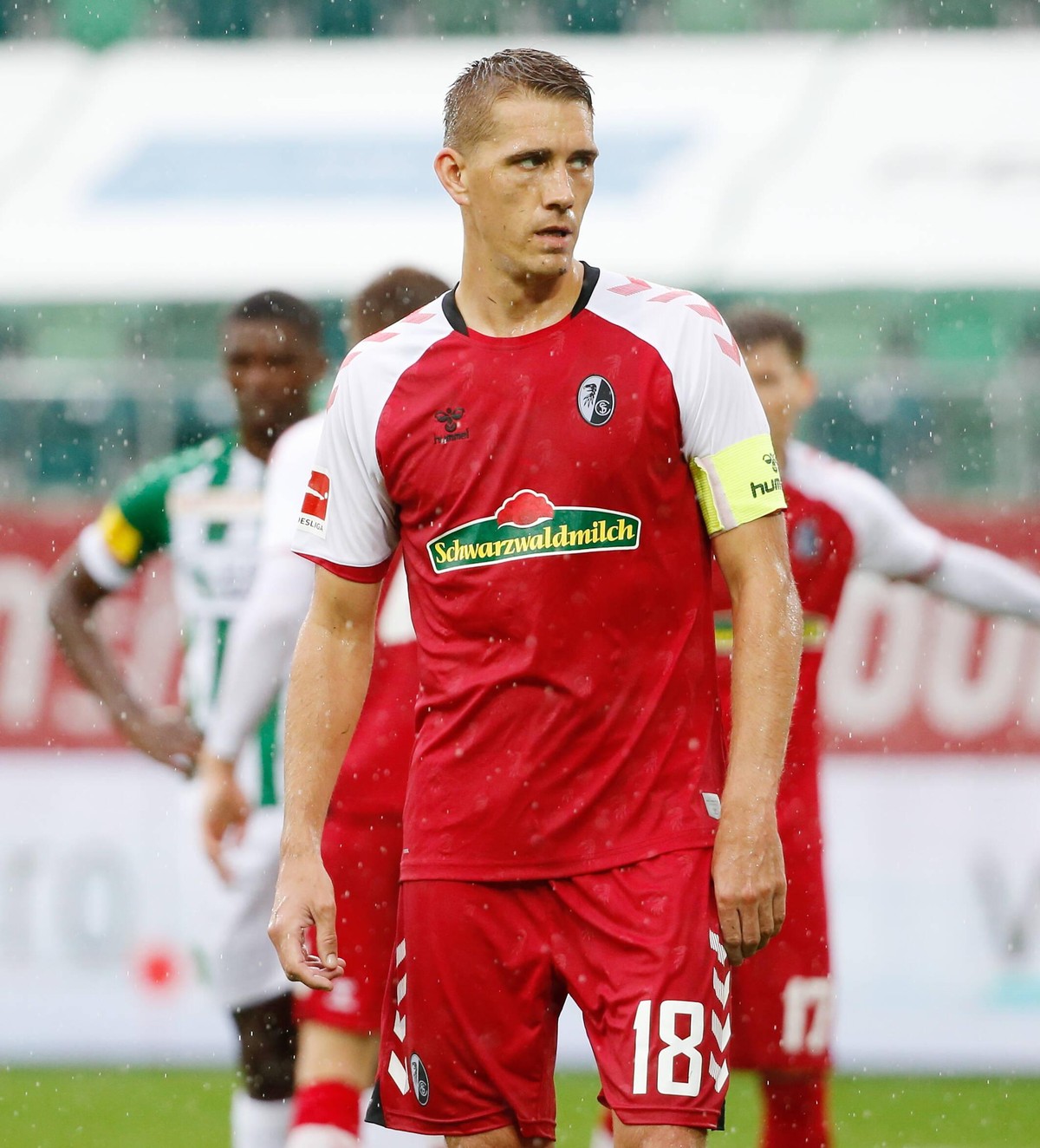Foto Manuel Geisser 29.08.2020 Sankt Gallen : AFG Arena St.Gallen Saison 2020/2021 Herren Fussball Testspiel FC St.Gallen - SC Freiburg Nils Petersen SC Freiburg *** Photo Manuel Geisser 29 08 2020 Sa ...