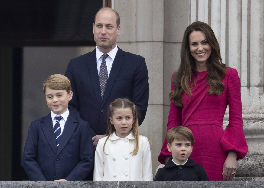 Prinz William und Herzogin Kate posierten Anfang Juni zusammen mit ihren Kindern George, Charlotte und Louis auf dem Balkon des Buckingham-Palastes.