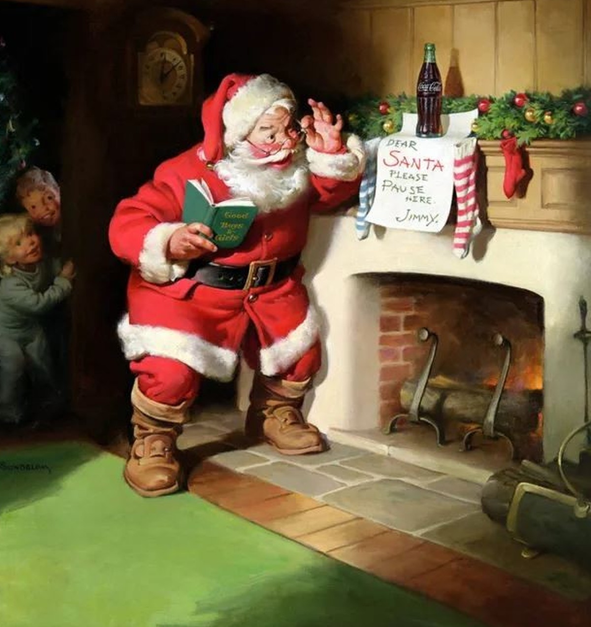 Haddon Sundblom prägte mit seinen Illustrationen das Bild des modernen Weihnachtsmanns.