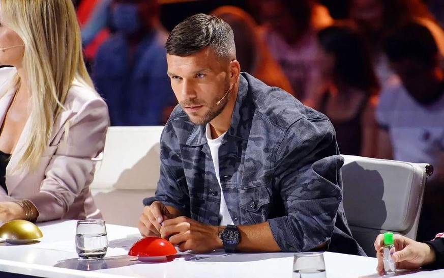 Lukas Podolski feierte seine Premiere als "Supertalent"-Juror.