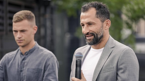 Hasan Salihamidzic (r.) und Joshua Kimmich