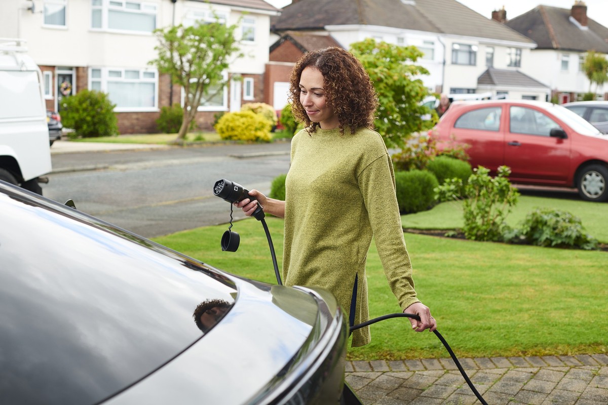 charging the electric car at home