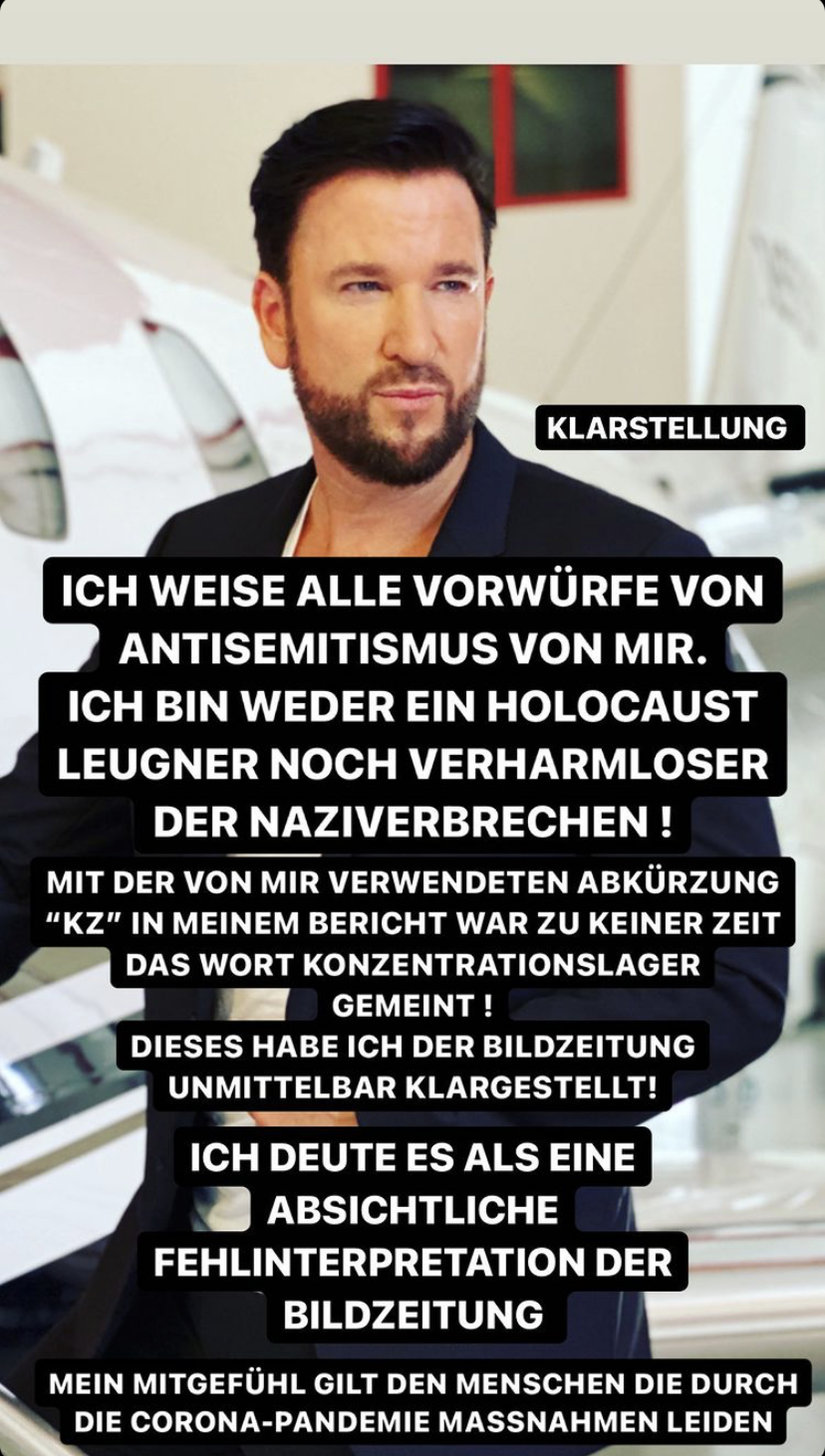 Michael Wendler wehrt sich gegen die schwerwiegenden Vorwürfe.