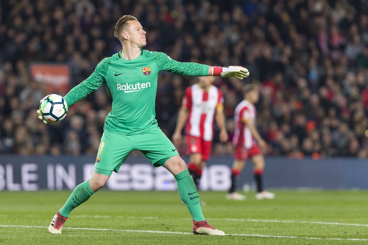 Marc-André ter Stegen ist mit Barcelona immer auf der Höhe des internationalen Fußballs.