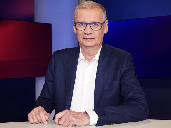 Günther Jauch in der ARD-Talkshow maischberger im Studio Berlin Adlershof. Berlin, 10.10.2023 *** Günther Jauch in der ARD-Talkshow maischberger im Studio Berlin Adlershof Berlin, 10.10.2023 Foto:xT. ...