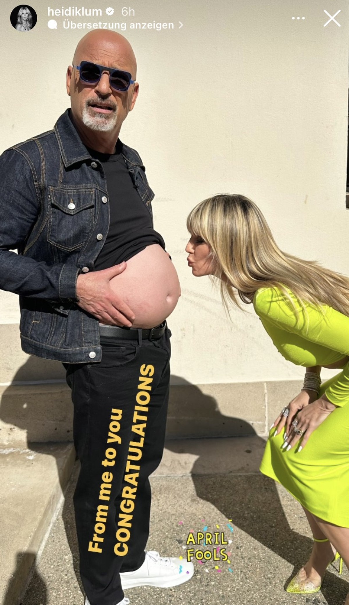 Howie Mandel und Heidi Klum erlaubten sich einen weiteren Scherz.