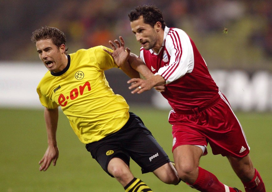 09.11.2003: Lars Ricken (links) und Hasan "Brazzo" Salihamidzic offenbaren, wie wichtig den Klubs der Stallgeruch ist. Champions-League-Held Lars Ricken spielte von 1990 bis 2009 beim BVB und ist heut ...