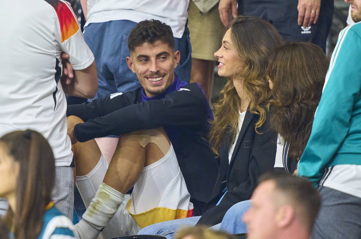 Sophia Weber, girlfriend Kai Havertz in the group A stage match GERMANY - SWITZERLAND 1-1 of the UEFA European Championships 2024 on Jun 23, 2024 in Frankfurt, Germany.