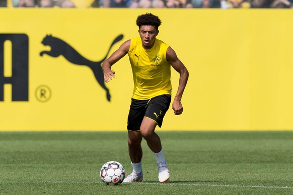 Dortmund, Germany, 30.07.2018, Training BV Borussia Dortmund, Jadon Sancho (BVB) in aktion ( DeFodi053 *** Dortmund Germany 30 07 2018 Training BV Borussia Dortmund Jadon Sancho BVB in action DeFodi05 ...