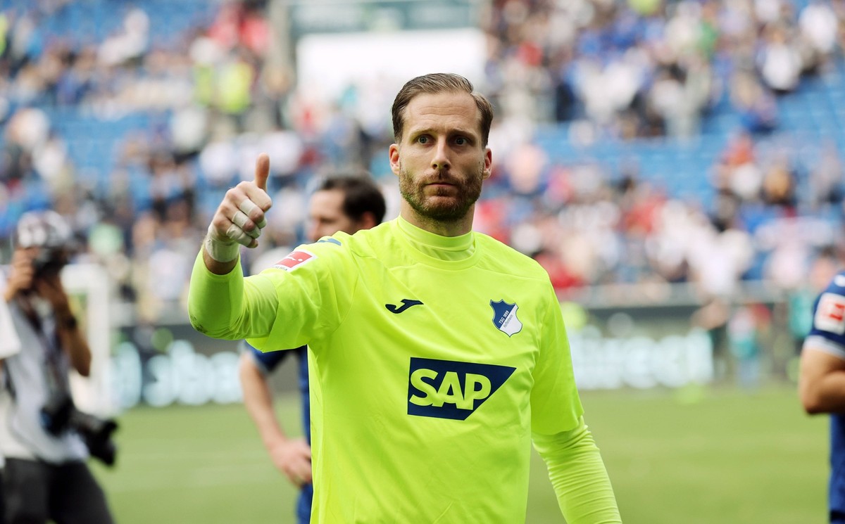 20.05.23 TSG 1899 Hoffenheim - 1. FC Union Berlin Deutschland, Sinsheim, 20.05.2023, Fussball, Bundesliga, TSG 1899 Hoffenheim - 1. FC Union Berlin: Oliver Baumann TSG 1899 Hoffenheim. *** 20 05 23 TS ...