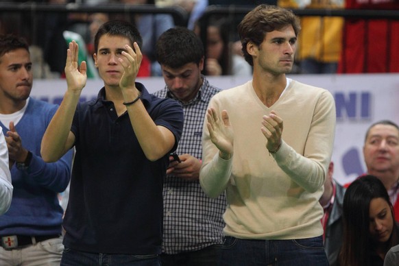 Die beiden Brüder von Novak Djokovic: Djordje (l.) und Marko (r.).