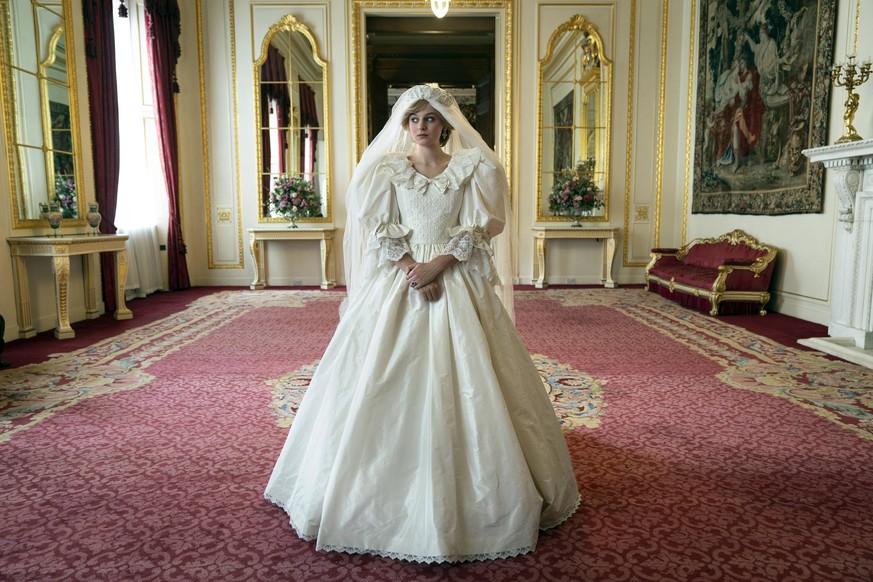 Emma Corrin spielt Prinzessin Diana in der vierten Staffel von "The Crown".