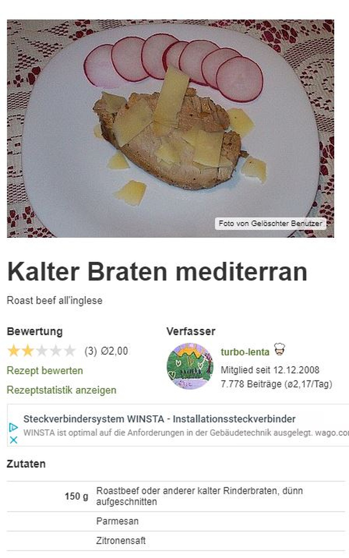 Screenshot Chefkoch.de Worst of Chefkoch