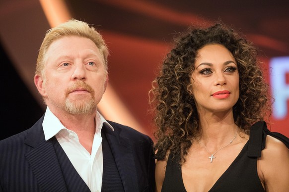 FILED - 31 March 2017, Germany, Huerth: Boris Becker and former wife Lilly at the recording of an ARD programme. Photo: Rolf Vennenbernd/dpa