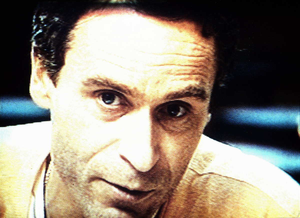 A tearful Ted Bundy discusses his views of violence and sex during a taped interview with Dr. James Dobson in Florida, Jan. 23, 1989. Bundy is to be executed tomorrow morning. (AP Photo/Mark Foley) |