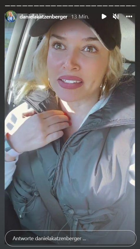 Daniela Katzenberger äußert sich in ihrer Instagram-Story.