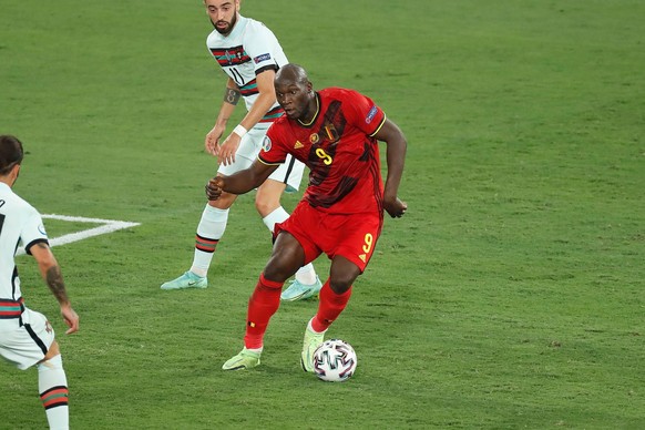 Romelu Lukaku BEL, JUNE 27, 2021 - Football / Soccer : UEFA EURO, EM, Europameisterschaft,Fussball 2020 Round of 16 match between Belgium 1-0 Portugal at the La Cartuja Stadium in Sevilla, Spain. Noxt ...