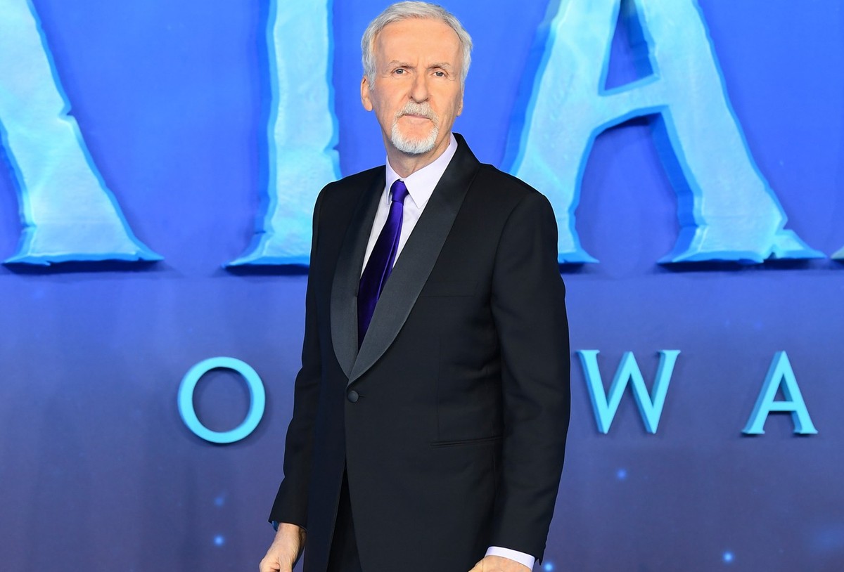 LONDON, ENGLAND - DECEMBER 06: Director James Cameron attends the &quot;Avatar: The Way of Water&quot; world premiere at the Odeon Luxe Leicester Square on December 06, 2022 in London, England. (Photo ...