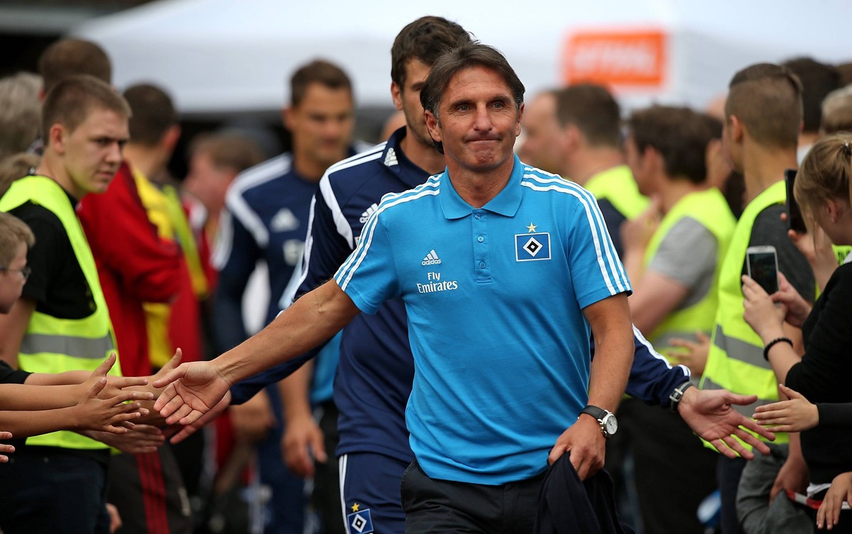 15.07.15, Fussball 1.Bundesliga 2015/2016, Testspiel, TV Jahn Schneverdingen - Hamburger SV. Trainer Bruno Labbadia Hamburg PUBLICATIONxNOTxINxNED