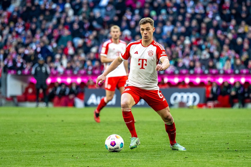 Joshua Kimmich 6 FC Bayern Muenchen, FC Bayern Muenchen vs. SV Werder Bremen, Fussball, Bundesliga, 18. Spieltag, 21.01.2024 DFB regulations prohibit any use of photographs as image sequences and/or q ...