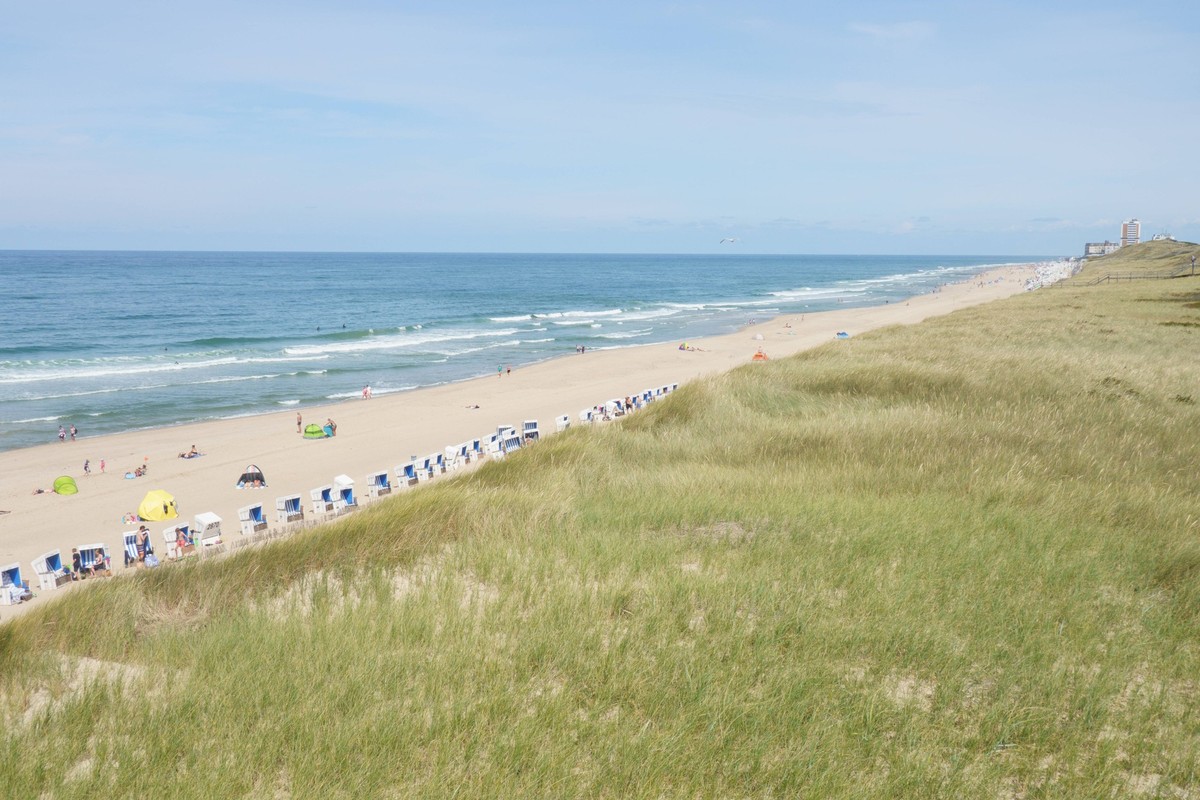 Brandenburger Strand vor Westerland auf der Insel SyltBrandenburger Strand vor Westerland auf der Insel Sylt, Sylt Schleswig-Holstein Deutschland Westerland *** Brandenburg beach in front of Westerlan ...