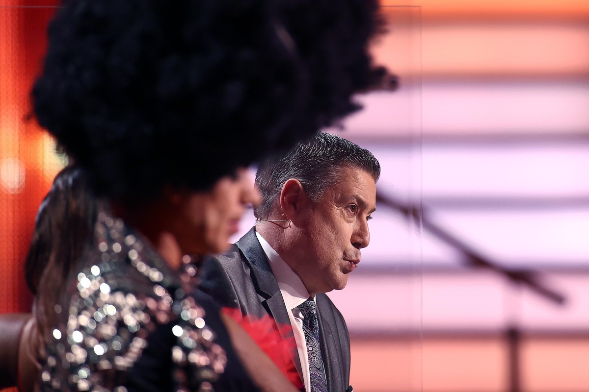 COLOGNE, GERMANY - MARCH 19: Juror Joachim Llambi
speaks on stage during the 3rd show of the 14th season of the television competition &quot;Let&#039;s Dance&quot; on March 19, 2021 in Cologne, German ...