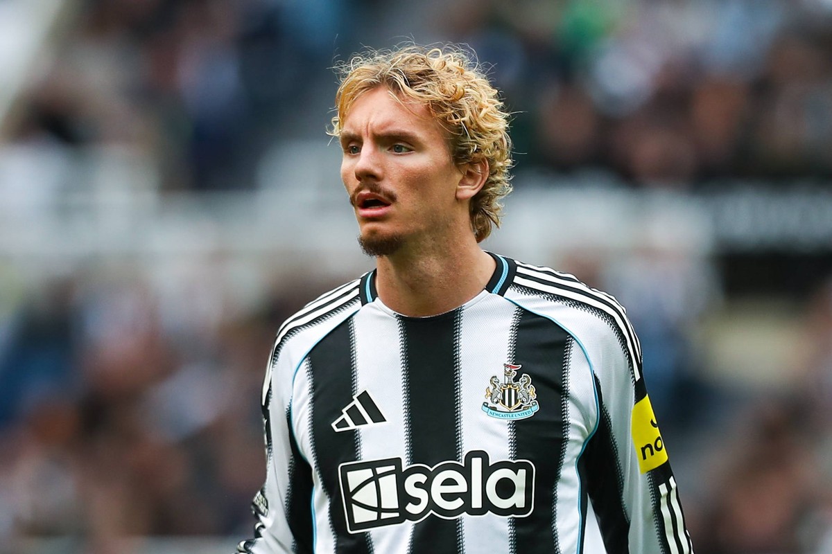 Newcastle United FC v Wolverhampton Wanderers FC, English Premier League Nick Woltemade Of Newcastle United during the Newcastle United FC v Wolverhampton Wanderers FC English Premier League match at  ...