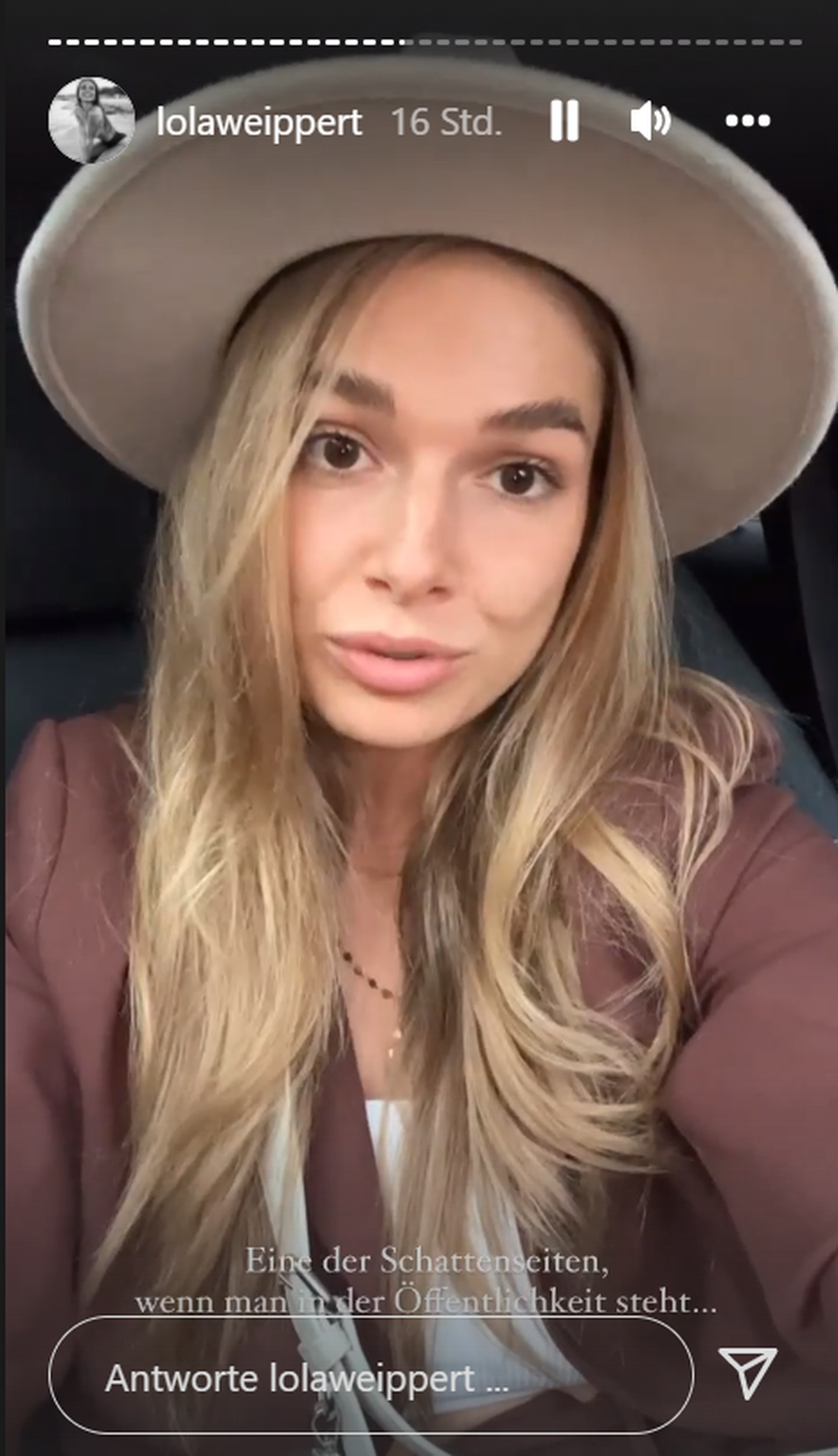 Moderatorin Lola Weippert: Ein Stalker wartete vor ihrer Wohnungstür.