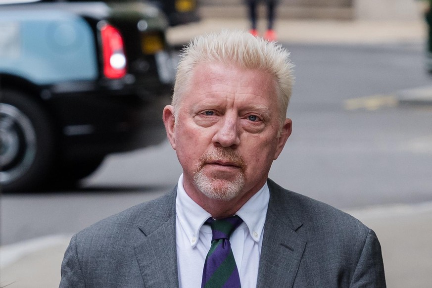 LONDON, UNITED KINGDOM - APRIL 29: Former tennis star Boris Becker arrives at the Southwark Crown Court for sentencing after being found guilty of four charges under the Insolvency Act in relation to  ...