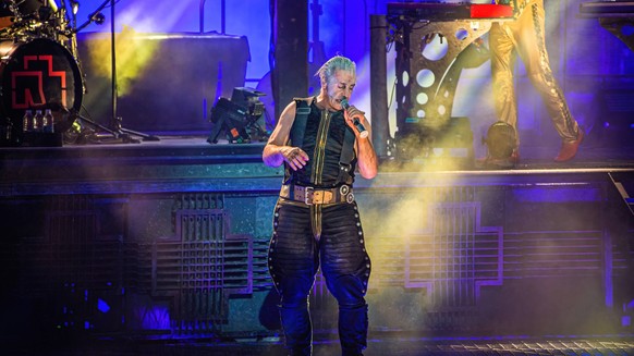 Rammstein Konzert in Aarhus Rammstein live in Aarhus, Denmark Aarhus, Denmark. 22nd, June 2022. The German industrial metal band Rammstein performs a live concert at Ceres Park in Aarhus. Here vocalis ...