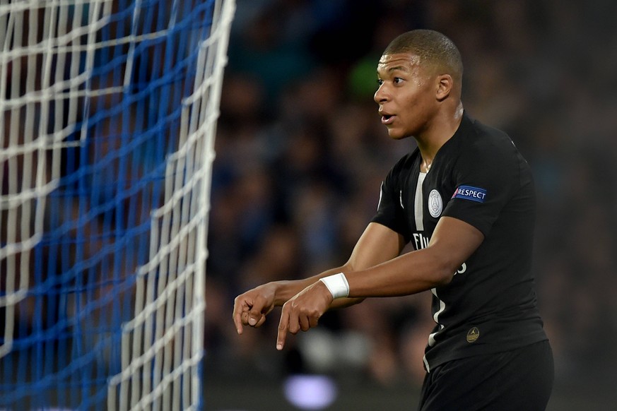 Kylian Mbappe PSG Napoli 06-11-2018 Stadio San Paolo Football Calcio UEFA Champions League 2018/2019 Group C Napoli - Paris Saint Germain Foto Antonietta Baldassarre / Insidefoto PUBLICATIONxNOTxINxIT ...