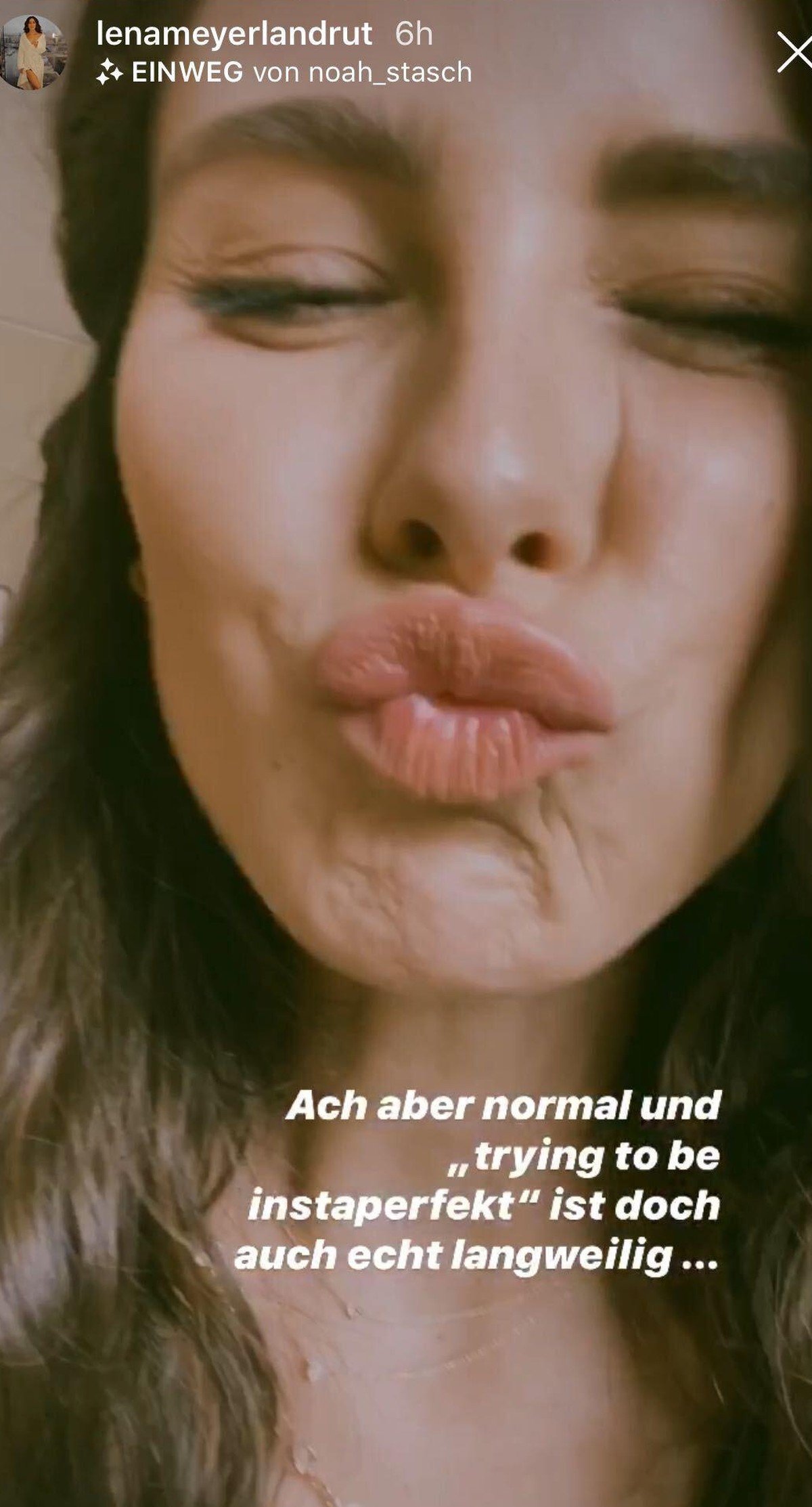 Die Sängerin meinte, dass nicht immer alles perfekt sein muss.