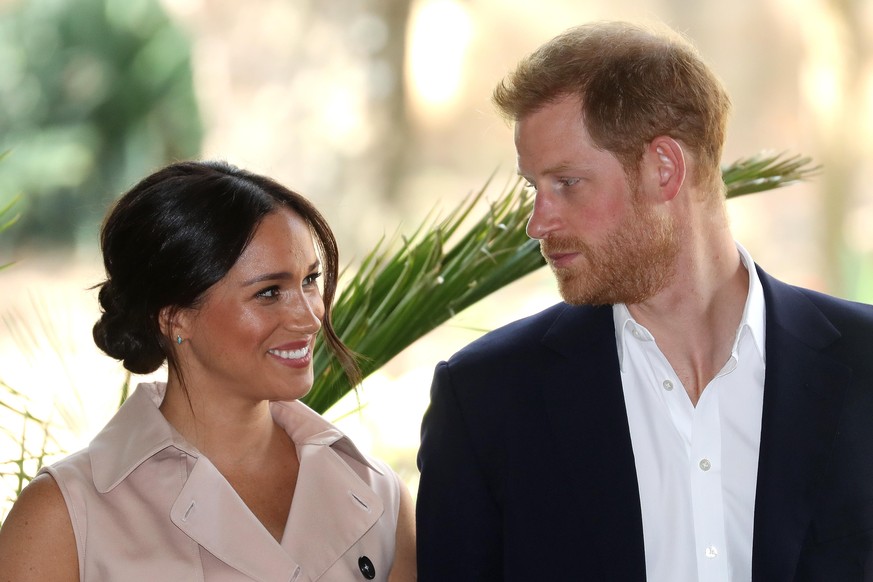 JOHANNESBURG, SOUTH AFRICA - OCTOBER 02: Prince Harry, Duke of Sussex and Meghan, Duchess of Sussex attend a Creative Industries and Business Reception on October 02, 2019 in Johannesburg, South Afric ...