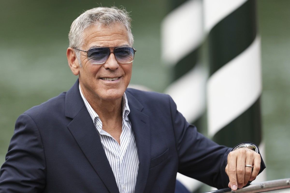 George Clooney arrives at the 82nd edition of the Venice Film Festival in Venice, Italy, on Wednesday, Aug. 27, 2025. (Photo by Scott A Garfitt/Invision/AP)