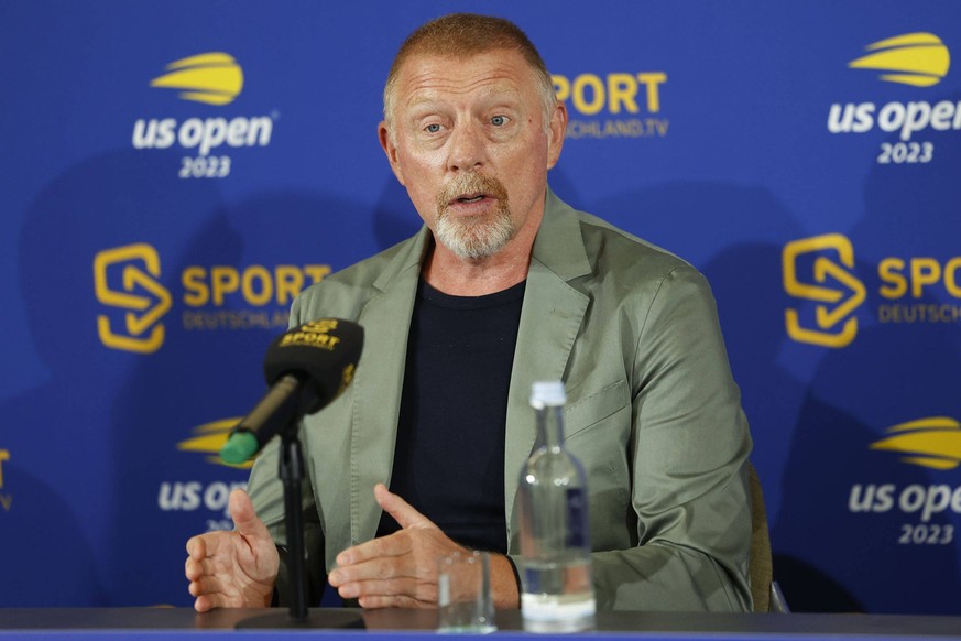 SportDeutschland TV Pressekonferenz mit, Bjoern Beinhauer Geschaeftsfuehrer, Boris Becker, Matthias Stach und Marcel Meinert. *** SportGermany TV Press Conference with, Bjoern Beinhauer Managing Direc ...