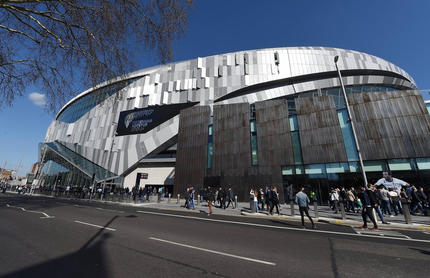 A general view of the new White Hart Lane stadium home of Tottenham Hotspur FC during the Test Event match at Tottenham Hotspur Stadium, London. Picture date: 24th March 2019. Picture credit should re ...