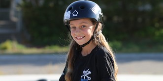 Wir waren mit Deutschlands bester Skaterin unterwegs. Sie ist 11 Jahre alt.