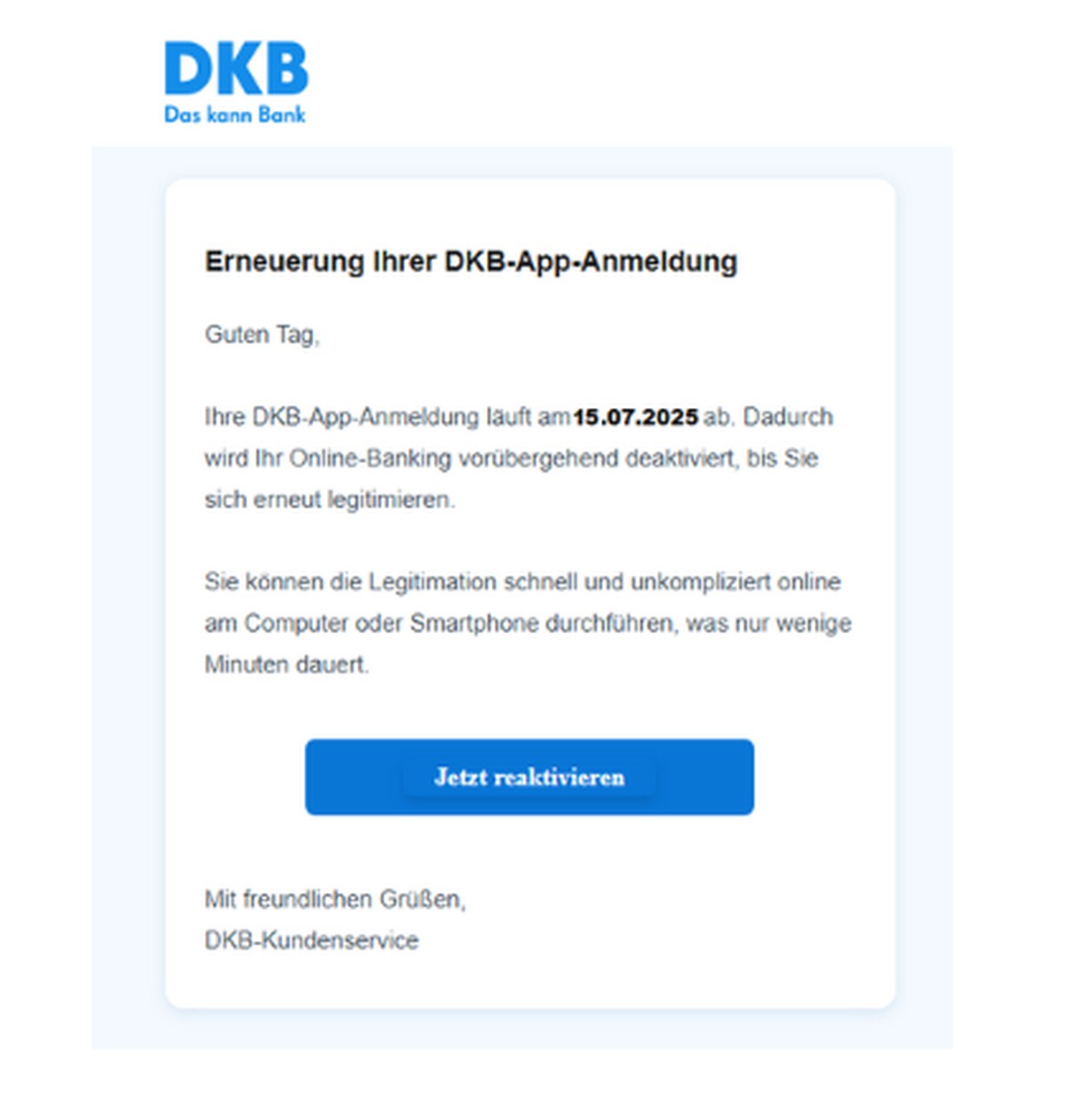 So sieht Phishing aus.