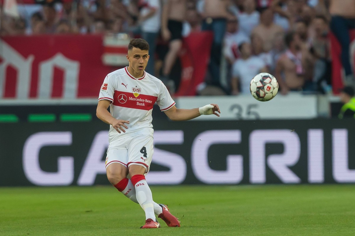 Stuttgart, Germany 20.05.2019, Relegationspiel, VfB Stuttgart -Union Berlin, Marc Oliver Kempf (VFB) in Aktion ( Defodi-09-541-016678 *** Stuttgart, Germany 20 05 2019, Relegation match, VfB Stuttgart ...
