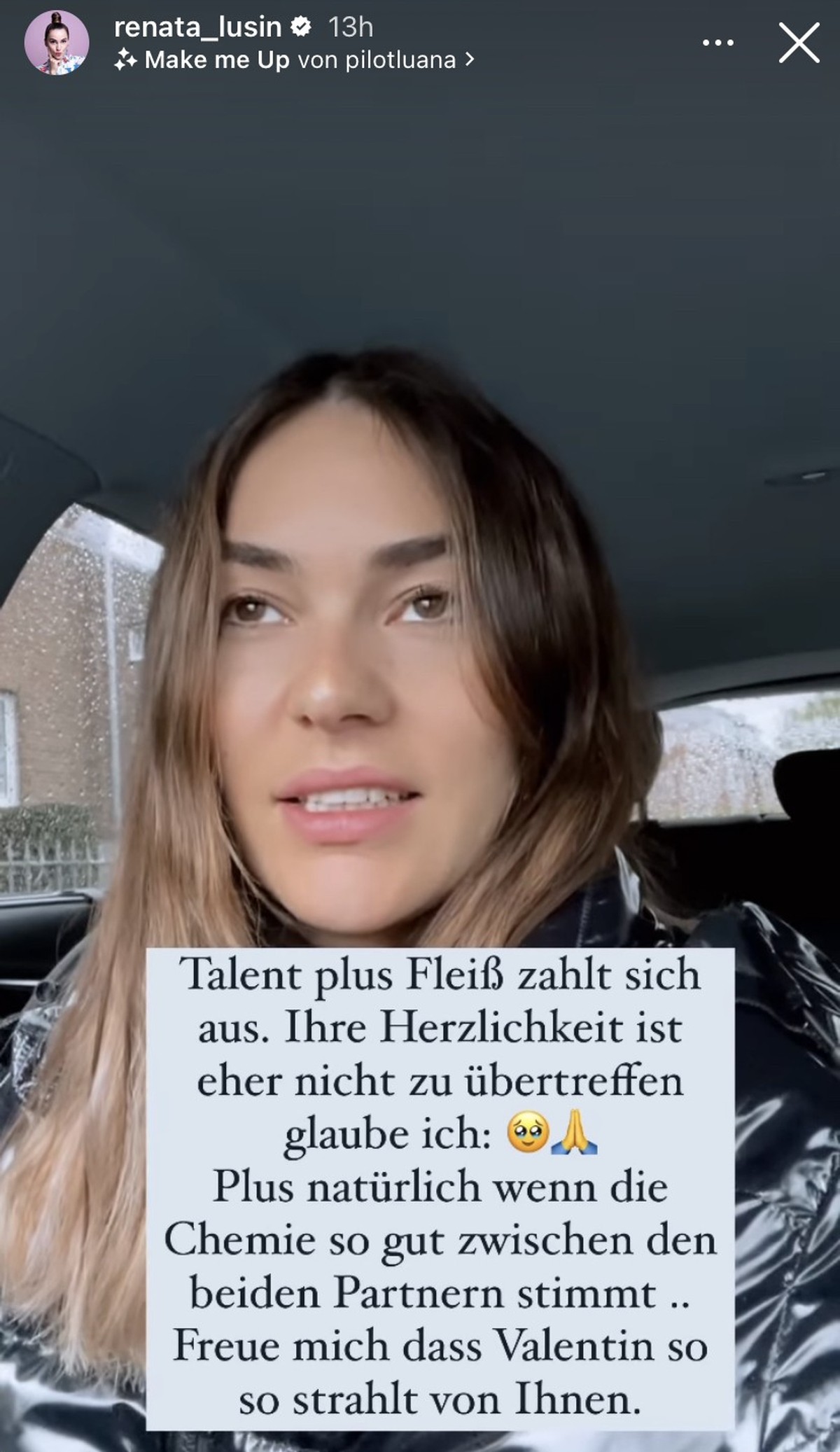 Renata Lusin spricht über die Chemie zwischen Anna und Valentin.