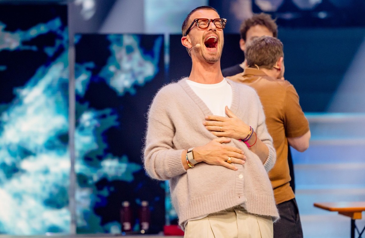 (v.l.n.r.) Steven Gätjen; Klaas Heufer-Umlauf; Joko Winterscheidt