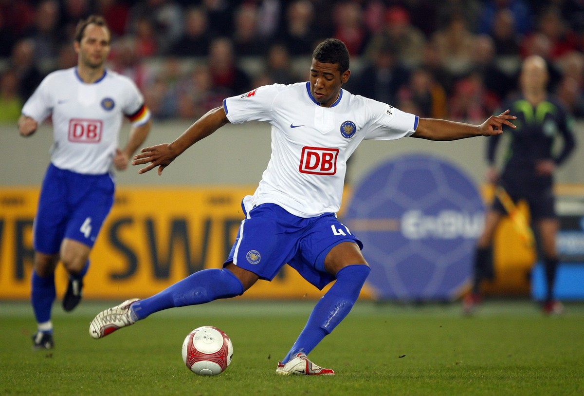 Herthas Verteidiger Jerome Boateng in Aktion während der Bundesliga-Partie gegen den VFB Stuttgart am 23.02.2007