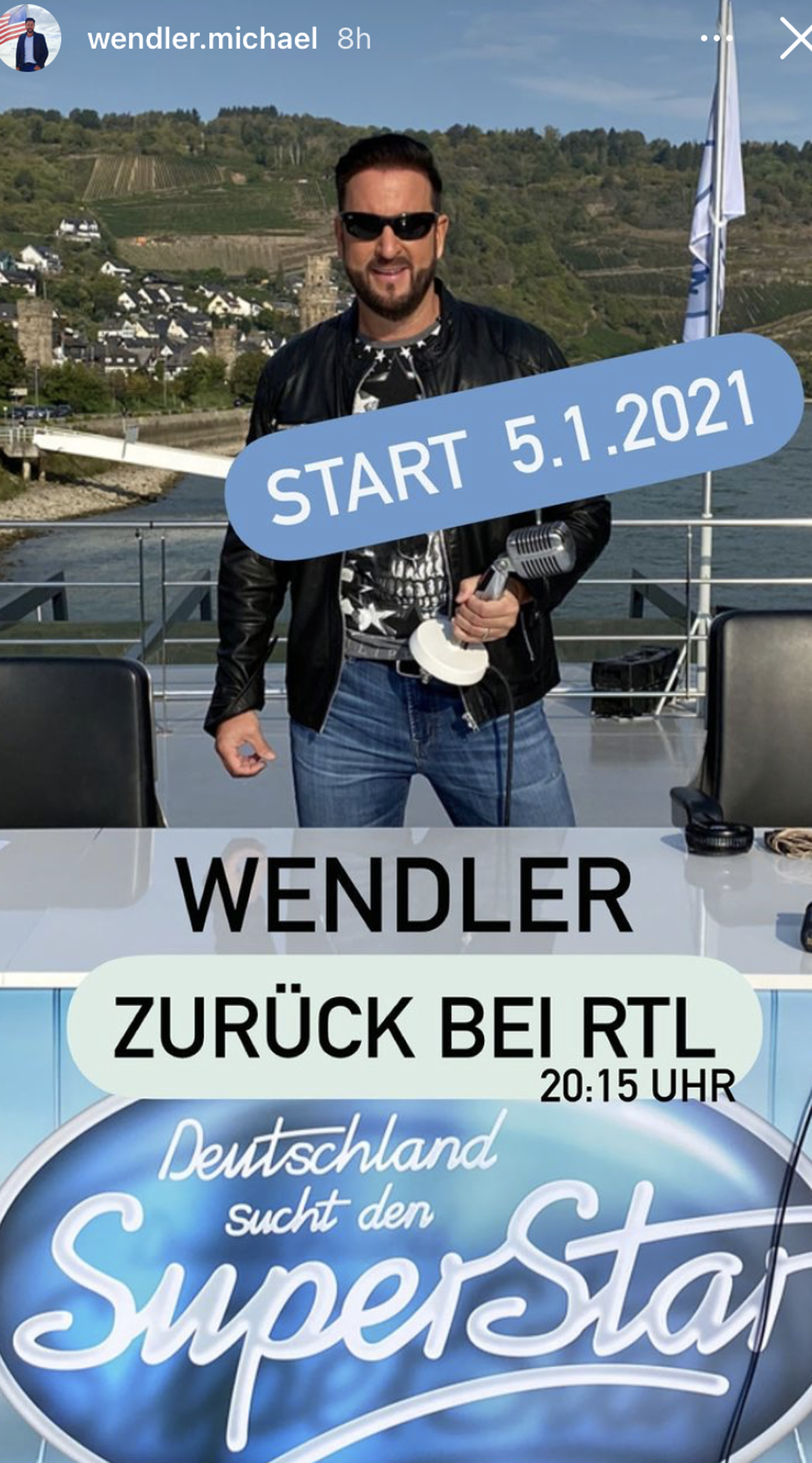 Der Sänger kündigt sein "TV-Comeback" an: Tatsächlich sind es alte "DSDS"-Folgen, die vor seinem Rauswurf aufgezeichnet wurden.