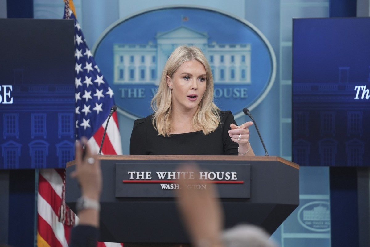 White House press secretary Karoline Leavitt speaks during a press briefing at the White House, Thursday, June 19, 2025, in Washington. (AP Photo/Evan Vucci)