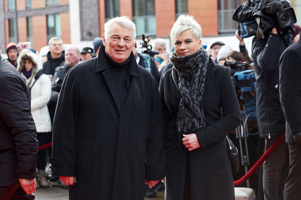 Heinz Hoenig mit Ehefrau Annika K