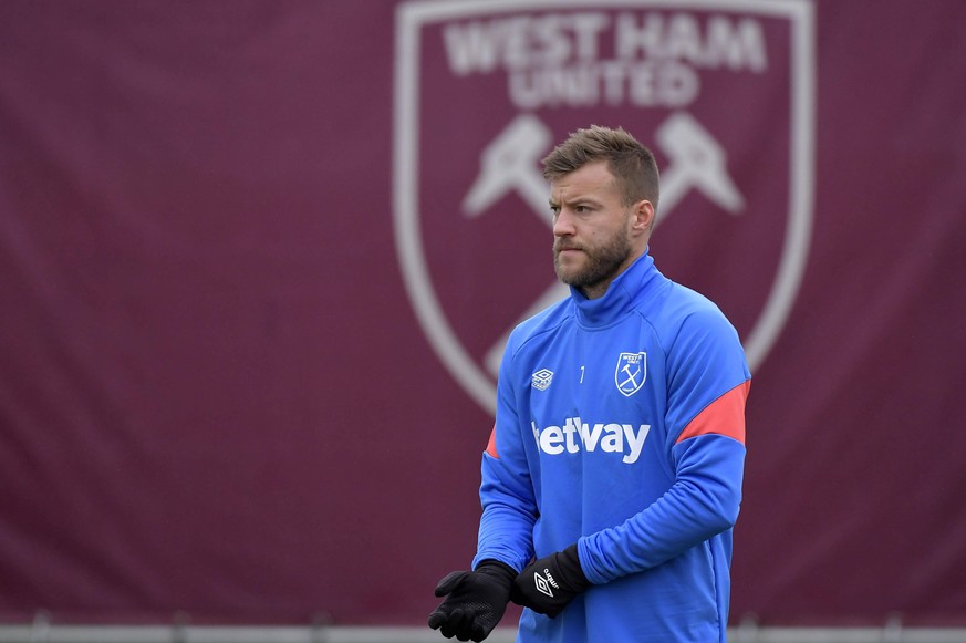 Mandatory Credit: Photo by Arfa Griffiths/West Ham United/Shutterstock 12828474a Andriy Yarmolenko of West Ham United during Training West Ham United First Team Training, Rush Green Training Ground, L ...