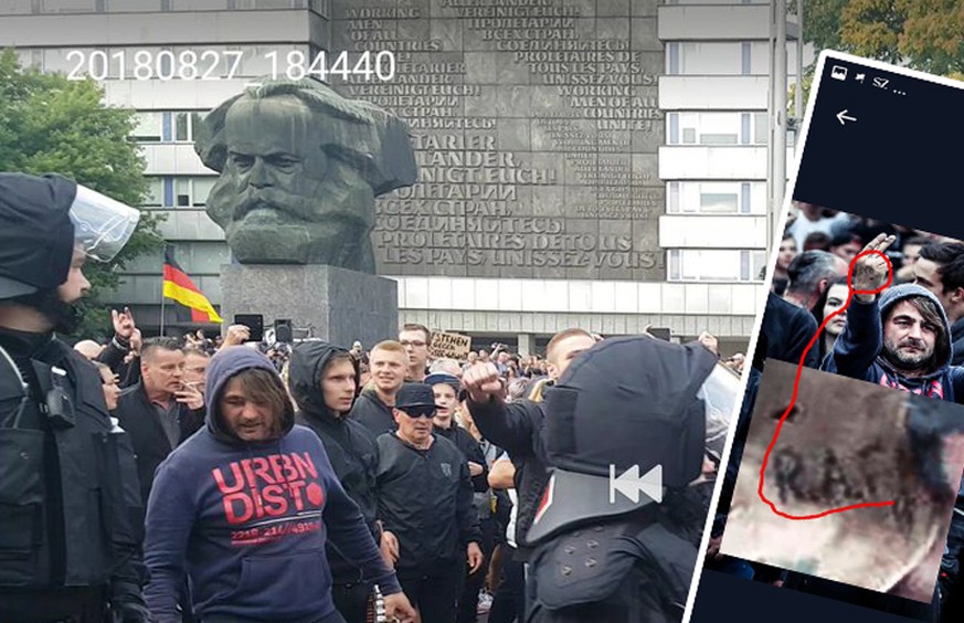 Hitlergruß von links inszeniert? Wie Rechte im Netz Falschmeldungen verbereiten